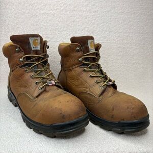 Carhartt 6 Inch Steel Toe Waterproof Leather Boots Men’s 13 Brown/Tan Workwear